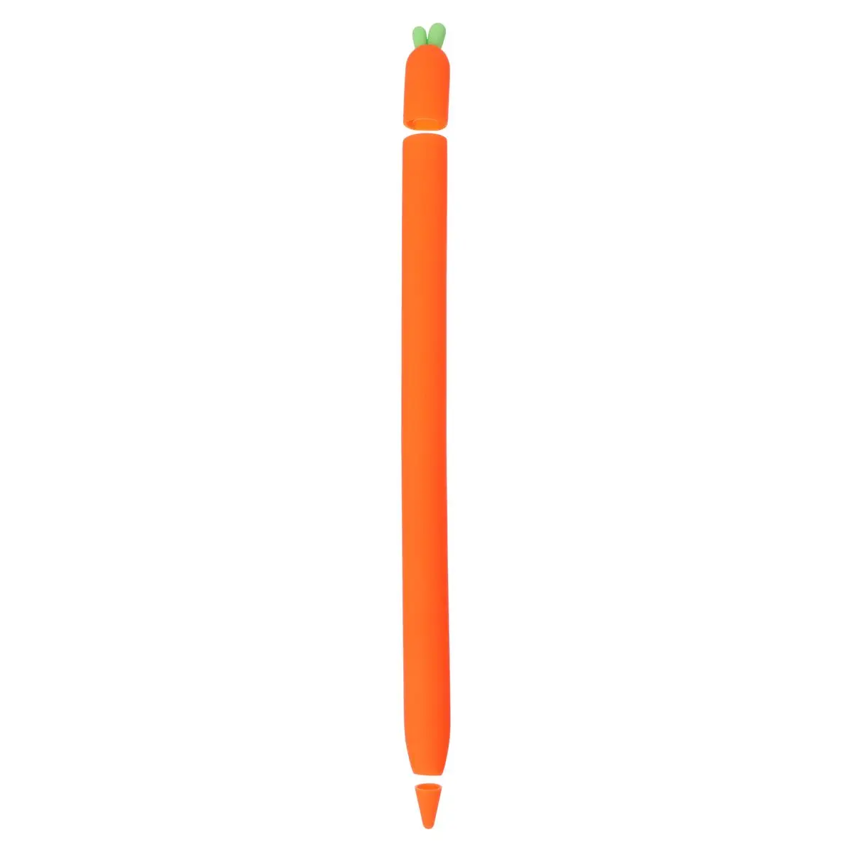

Stylus Case for Pencil 1 2 Generations Soft Silicone Cover Protective Sleeve Handwriting Protector Carrot Design