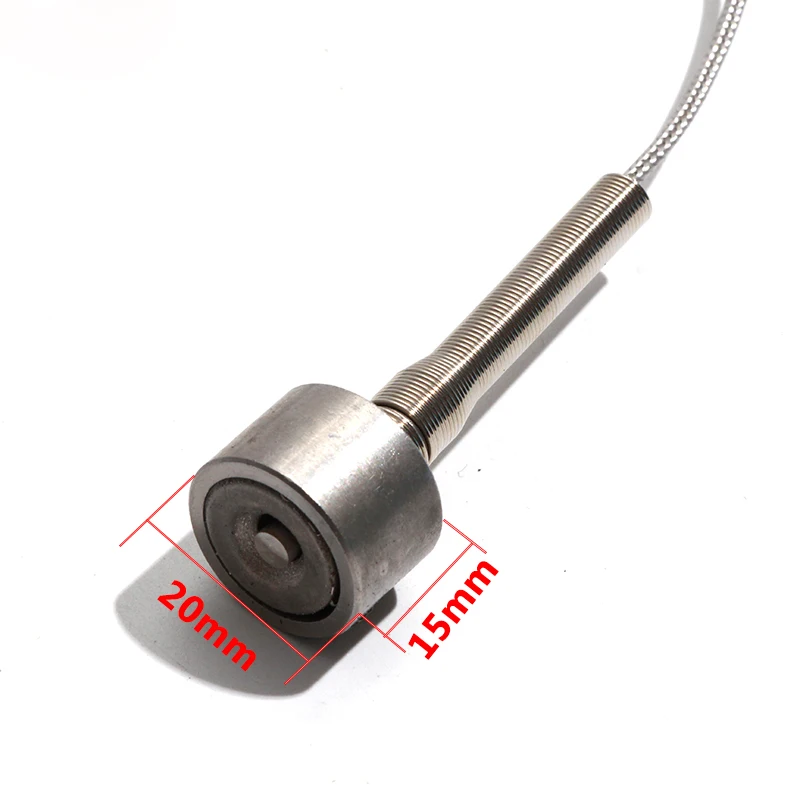 Magnetic Thermocouple  Type K 0~450 °C Handheld Surface Temperature Sensor DIA 20mm Shielded Cable 1-6m with Miniature Connector