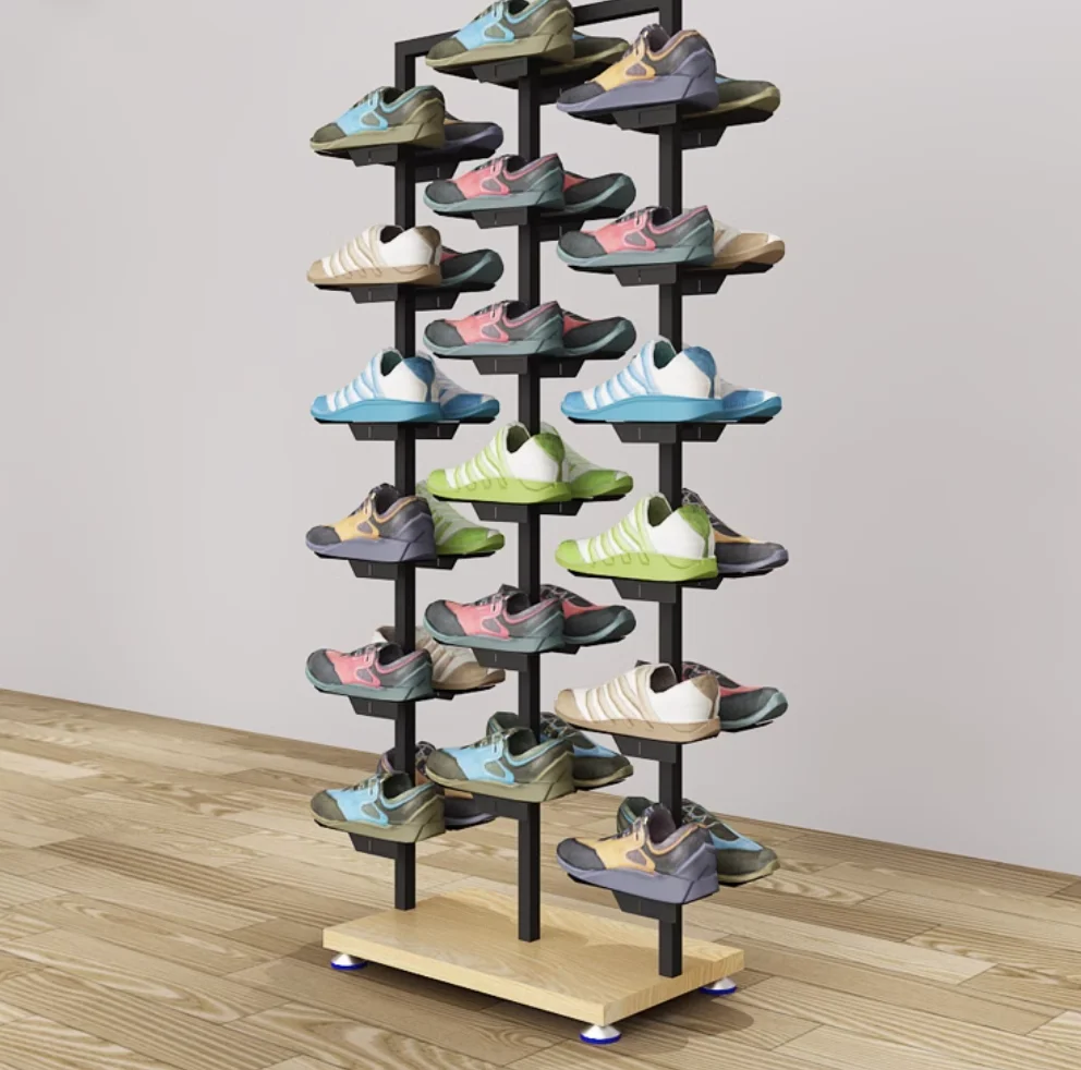 

Shoe store sports shoe rack Metal display rack sports shoe rack Nakajima display rack Shoe cabinet storage shoe rack shelves