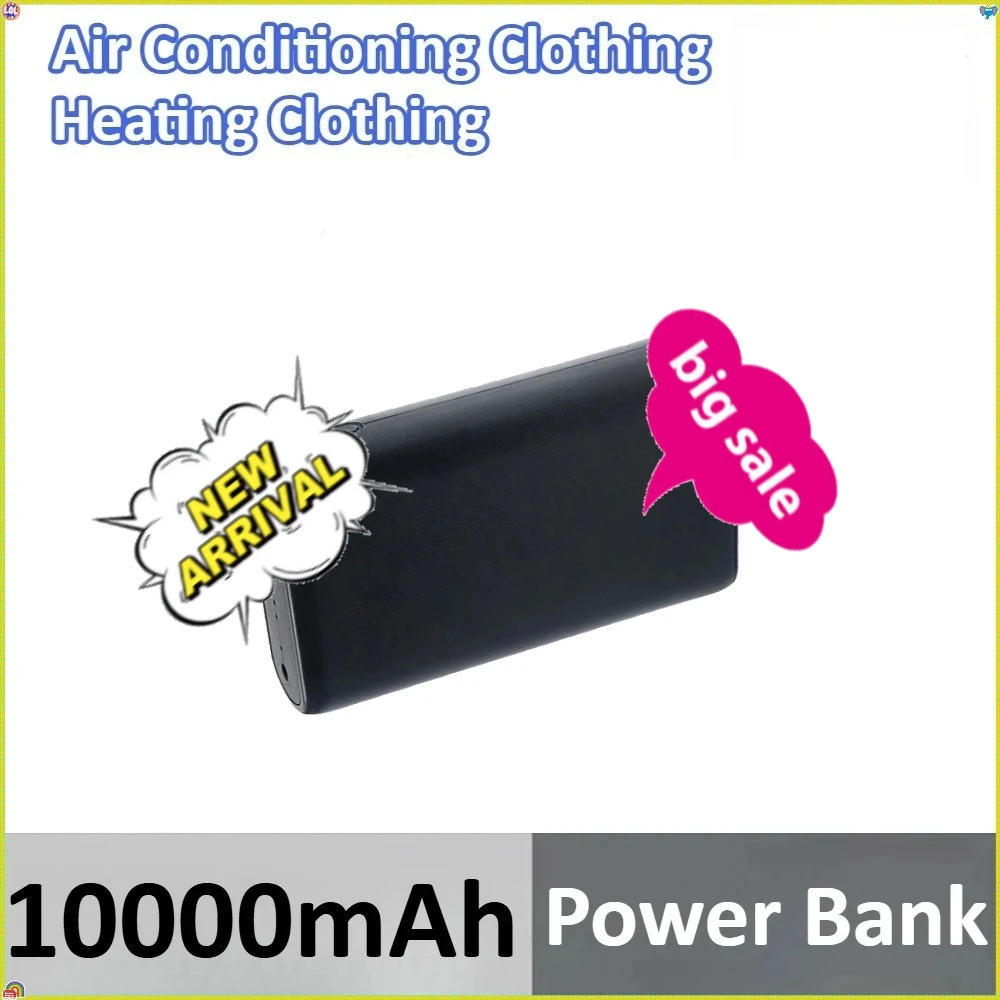 

10000mAh for Heating Clothes/Phone/fan Air Conditioning Clothing Heating Clothing Power Bank USB DC Dual Output