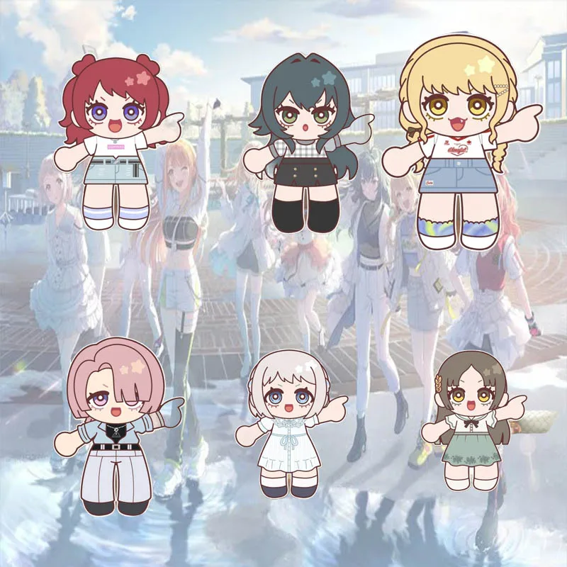 THE IDOLM@STER Gakuen 10CM Cute Chibi Anime Acrylic Stand Figure Desk Decoration for Anime Fans Collectible Toy Keychain