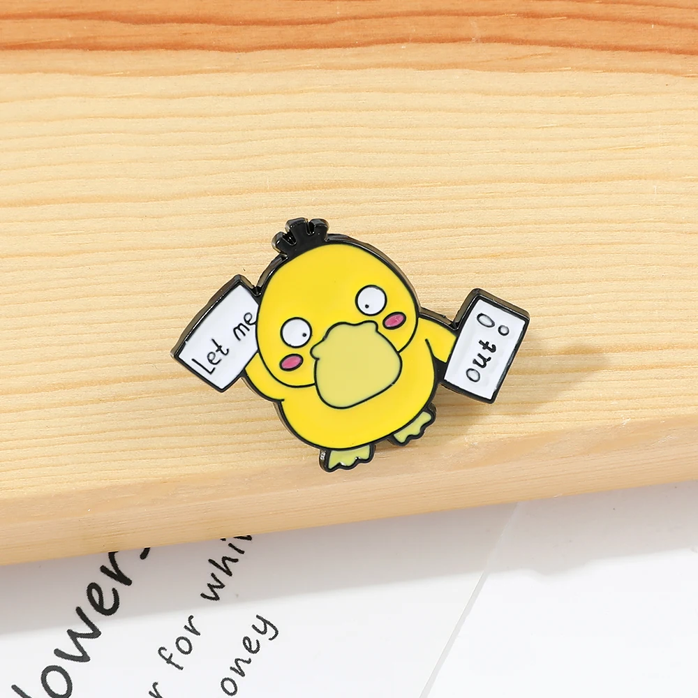 Broche esmaltado Kawaii de Pokémon Psycanck para insignia de mochila, alfileres bonitos de Psycanck para niños, juguetes, regalos de moda