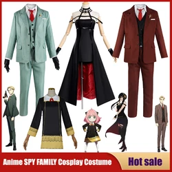 Anime Spy X Family Cosplay Costume Yor Forger Sexy Dress Loid Forger Light Green Suit Anya Kawaii Outfit Carnival Party Wig COS