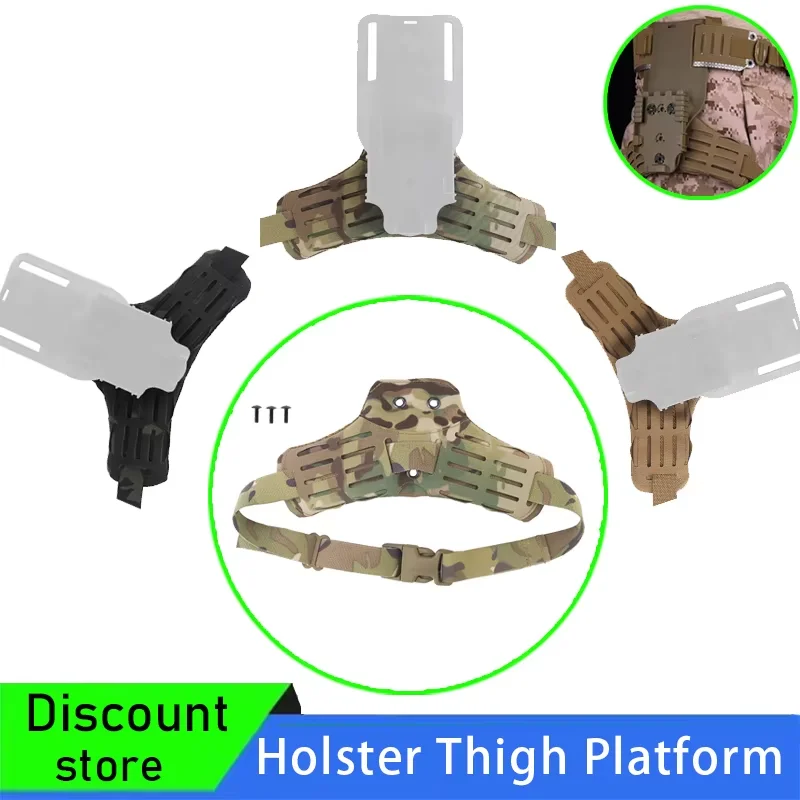 Tactical Drop Leg Holster Platform,Thigh Belt Platform,Gun Holster Adapter, Base for Glock 17,19,M9 Waist Platform Quick Locking