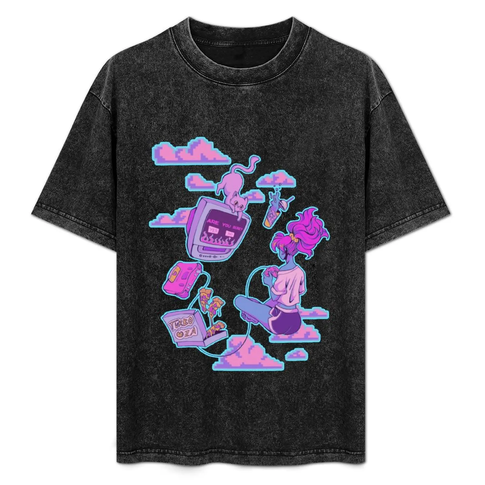 

Cloudy T-Shirt Everyday Wear Basic Short Sleeve Top