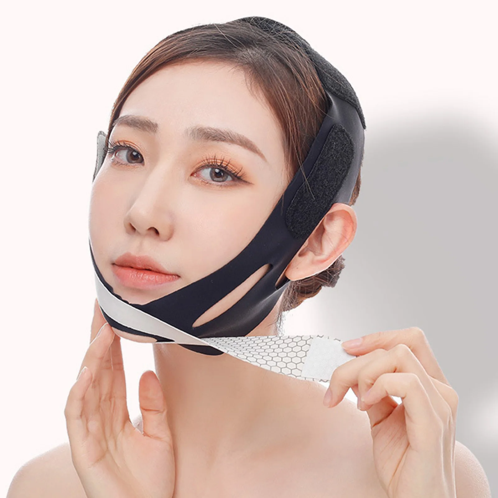 Reusable V line Lifting Mask V Shaped Slimming Face Strap Chin Mask Lift for Preventing Sagging