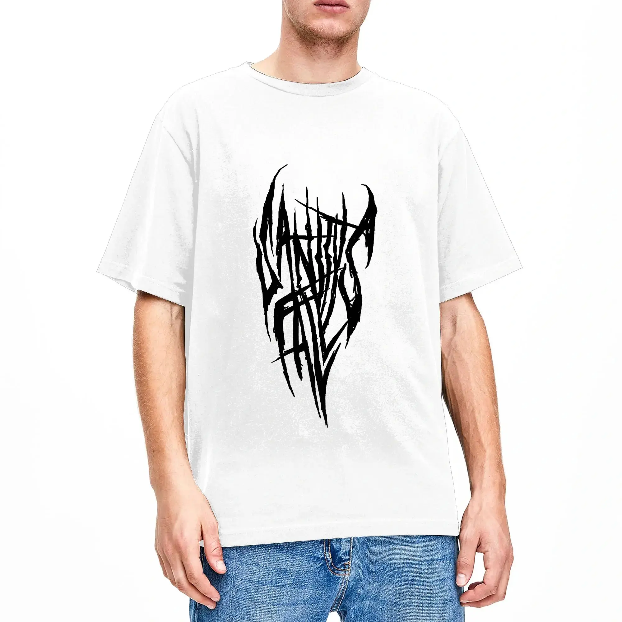 Sanitys Falls Sally Face Logo  Cotton T Shirt For Men Summer  Aesthetic T Shirts Hippie Tee Shirt Oversized Print Clothing