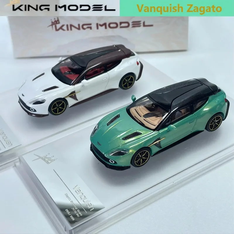 KM KING Model Vanquish Zagato 1:64 Alloy Die Casting Car Model Collection Model Boy Gift Christmas Gift Boy Toy