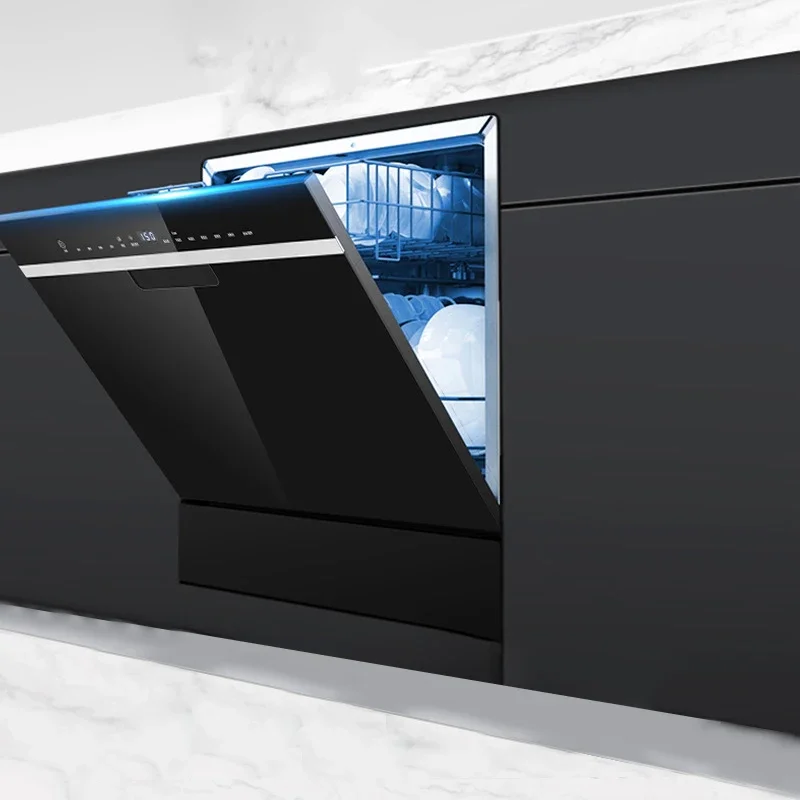 Домашняя встроенная кухня европейского стандарта, 12 комплектов посуды, автоматическая настольная посудомоечная машина