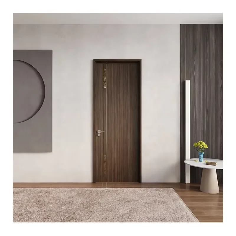 Apartment Wood Veneer Clean Room 96 Inch Prehung Interior Door Signage Handle Set Indoor Door