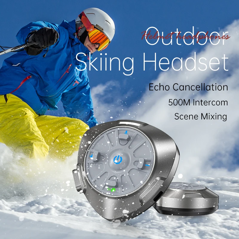 Q3 Ski-Intercom-Headset Neues Design Mikrofon Skihelm Bluetooth-Intercom-Headset