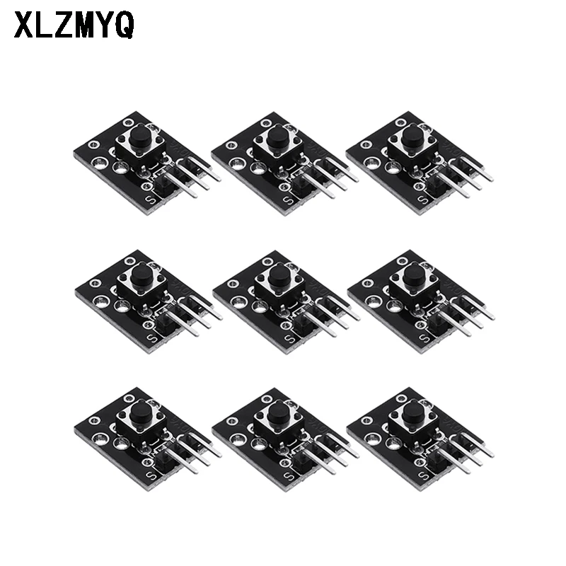 KY-004 Tact Switch 3 Pin Push Button Switch Sensor Module 6x6x5mm Touch Power Switch for Arduino Diy Kit Sensor Module
