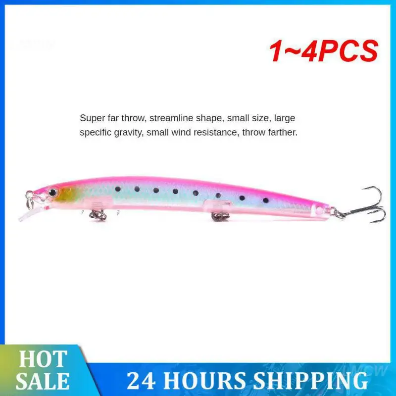 1~4PCS Fishing Equipment High Light Transmittance Agile And Stylish Artificial Bait Fishing Tools Fishing Accessories Luya Bait