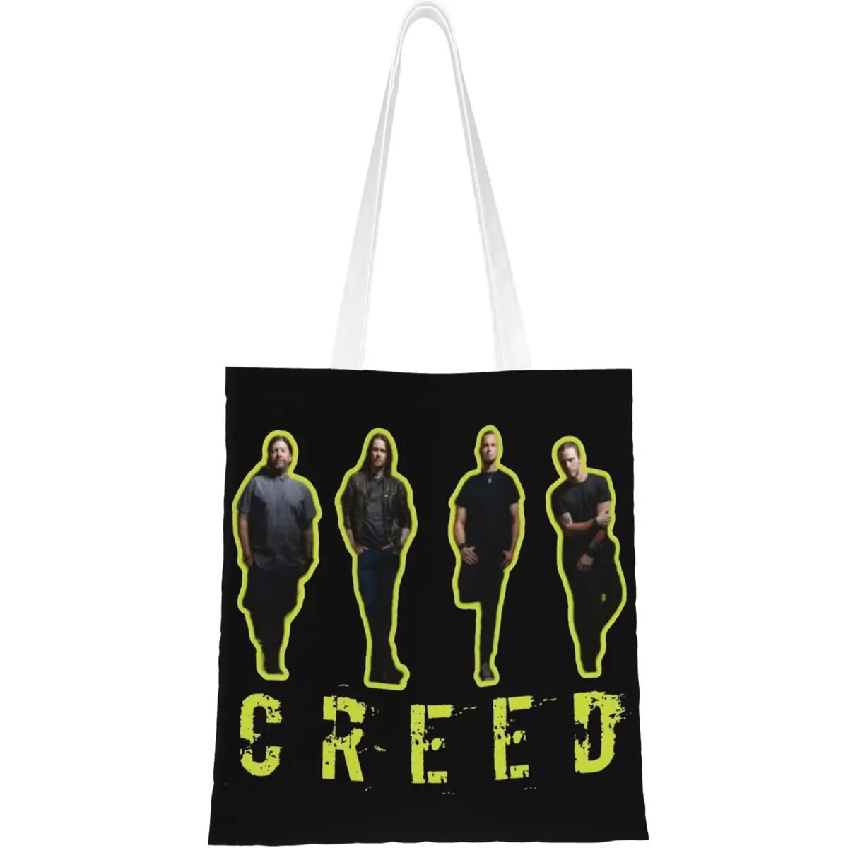 Rock Creed Band Accessories Canvas Tote Bag for Women Y2K Grocery Bags