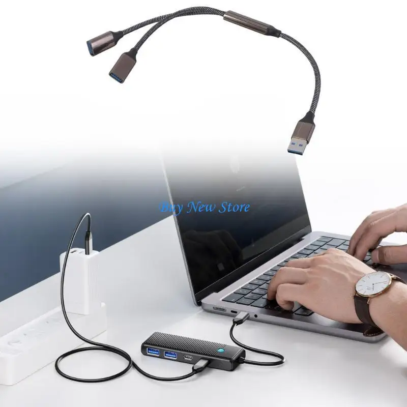 

20ce USB3.0 Двойной женский кабель разветвителя усиливает соединение устройств 5 Гбит / с быстро