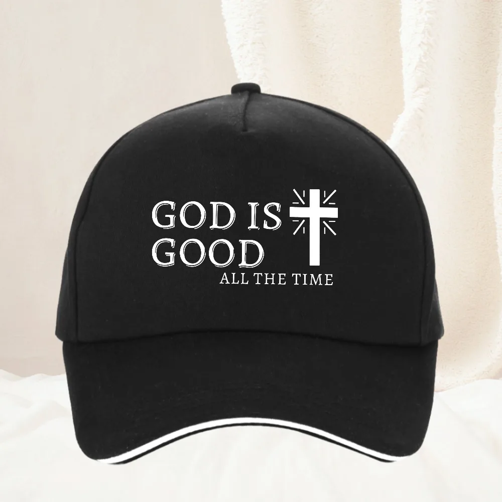 GOD IS GOOD Printed Water Washed Baseball Hat Simple Casual Fashionable Adjustable Size Outdoor Sports Daily Party Vacation hat