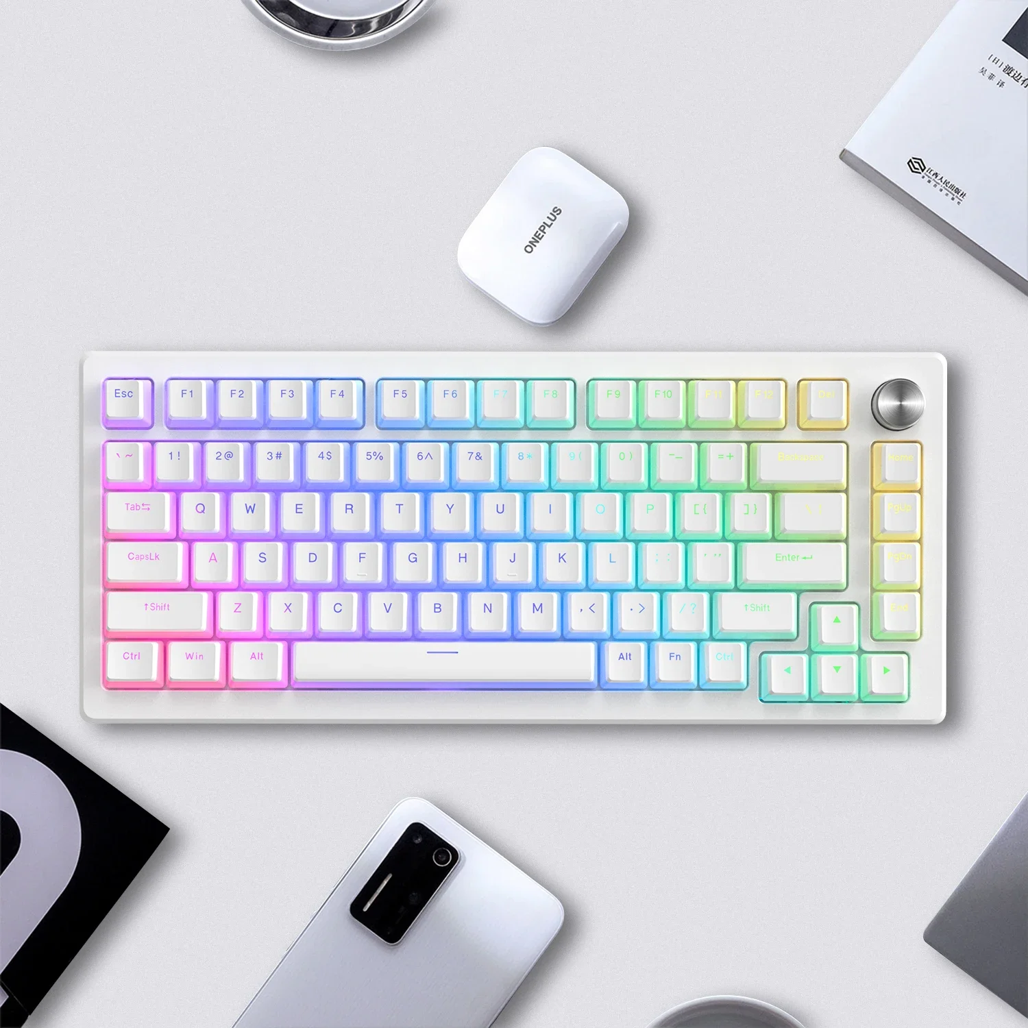 

OEM highly engraved transparent keycap PBT creative personality customized double leather milk 165 keys