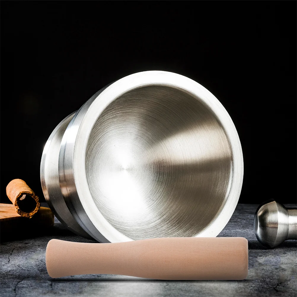 

3Pcs Wooden Pestle Set Food Stick Garlic Nut Flavor Enhancer Kitchen Efficient Multifuntion Hand