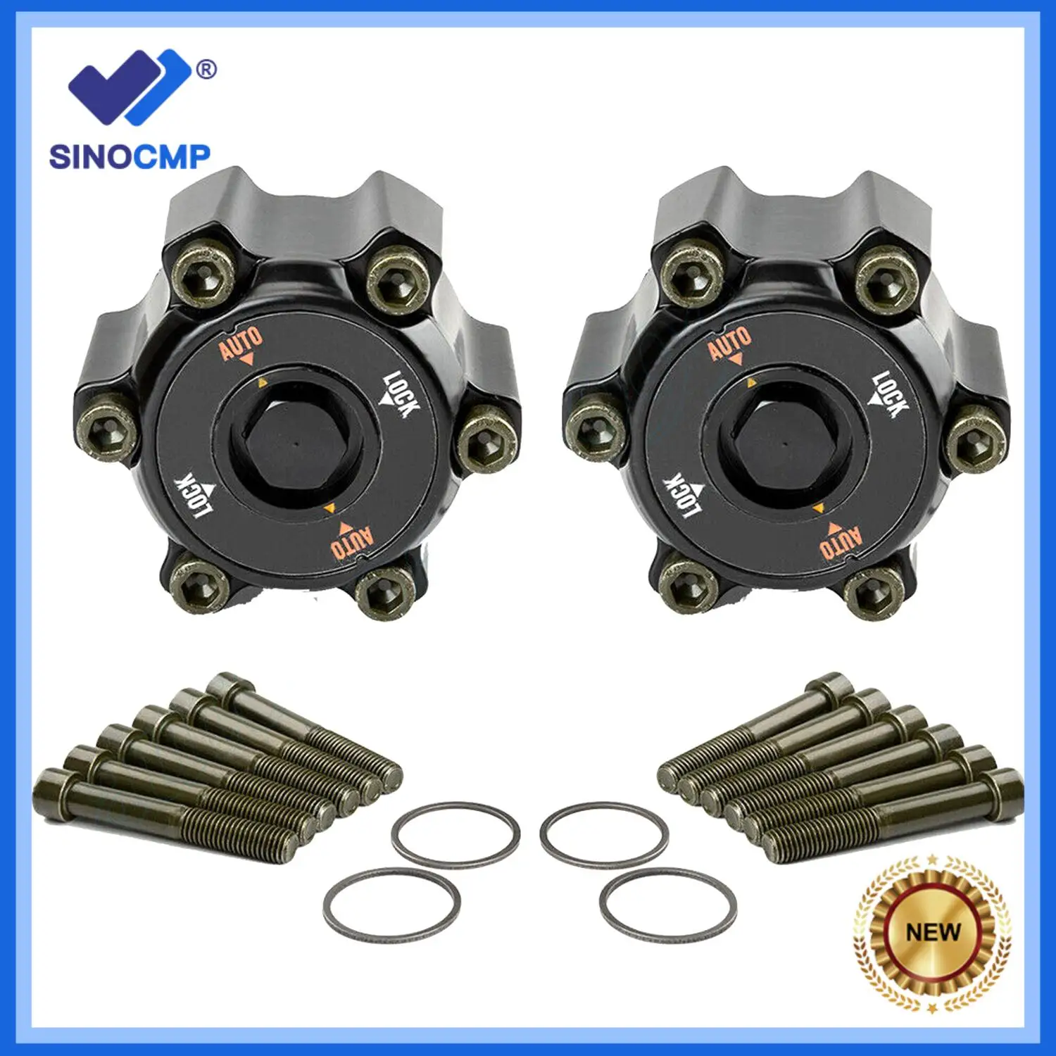 2pcs New Car Free Wheel Hub Locks 40250-VB200 For Patrol GU Y61 TD42 TD3.0 TD2.8 ST STI & GQ All Models w/ Front Coil Springs