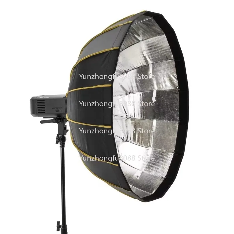 Deep Parabolic Soft Box Diffuser Quick Open Focus for Photography Lighting