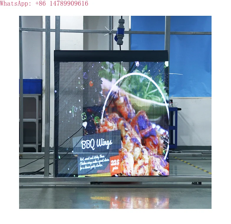 

Invisible Screen Poster Mobile Transparent for Retail Store Elevator Mobile Transparent P3.91 Muxwave Holographic
