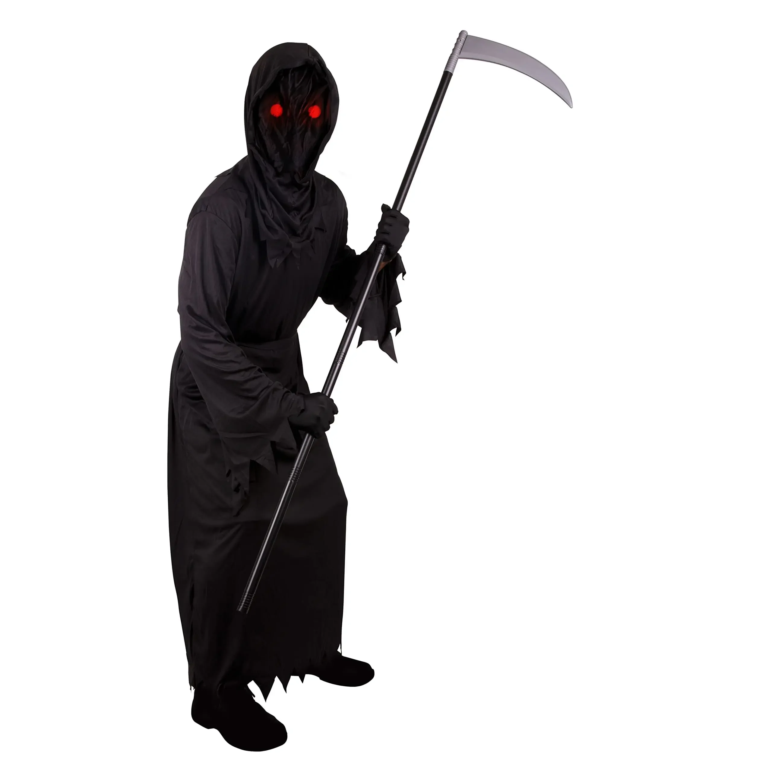 Disfraz de la muerte de Grim Reaper para niños y niñas, disfraz de fantasma de entrada y salida, Unisex, para Halloween, 2024