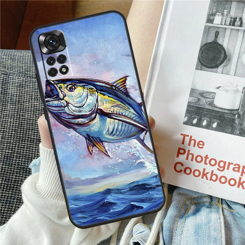 Bluefin Tuna Phone Case For Redmi Note 12 11 10 9 8 Pro 8T 9S 10S 11S 12S 9A 10A 9C 10C 12C 13C Cover