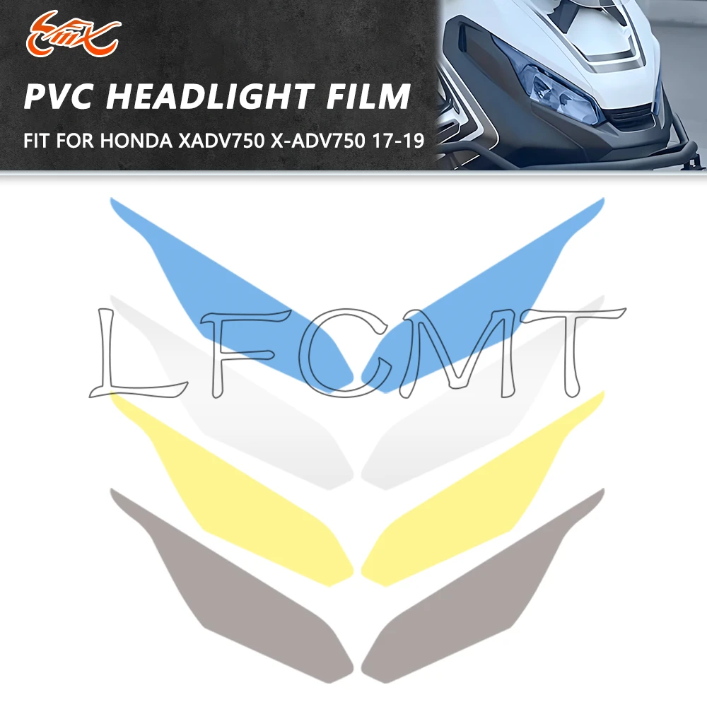 Fit for Honda X-ADV750 XADV 750 XADV750 2017-2019 PVC Anti Scratch Headlight Film Head Lamp Transparent Protective Film Sticker