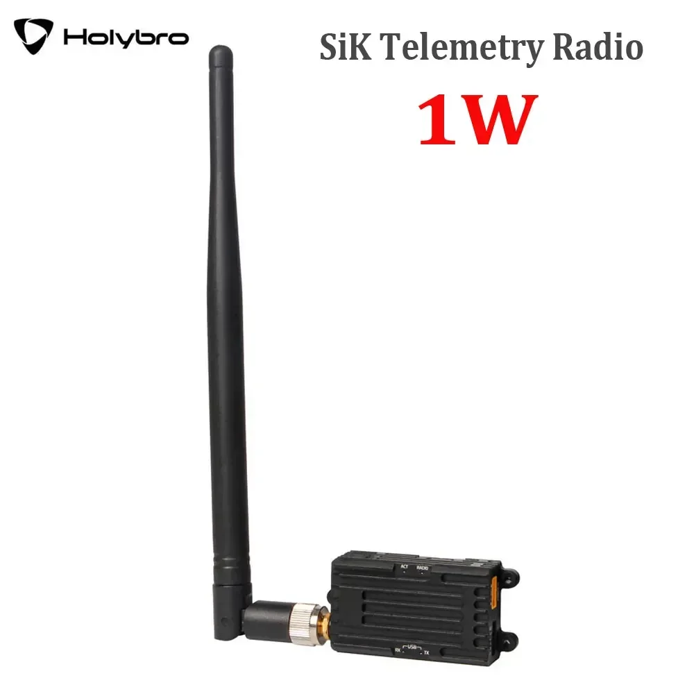 HolyBro SiK Telemetry Radio (1W, 915MHz) - Open-Source SIK Firmware, Plug-and-Play for Pixhawk Standard Flight Controllers
