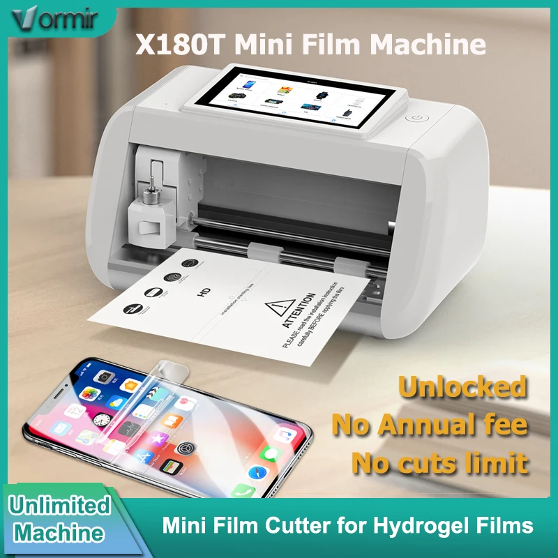 

Vormir Unlock Smart Mini Film Machine Hydrogel Screen Protector Plotter Film Cutting Machine for Mobile Phone AccessoryStore Use