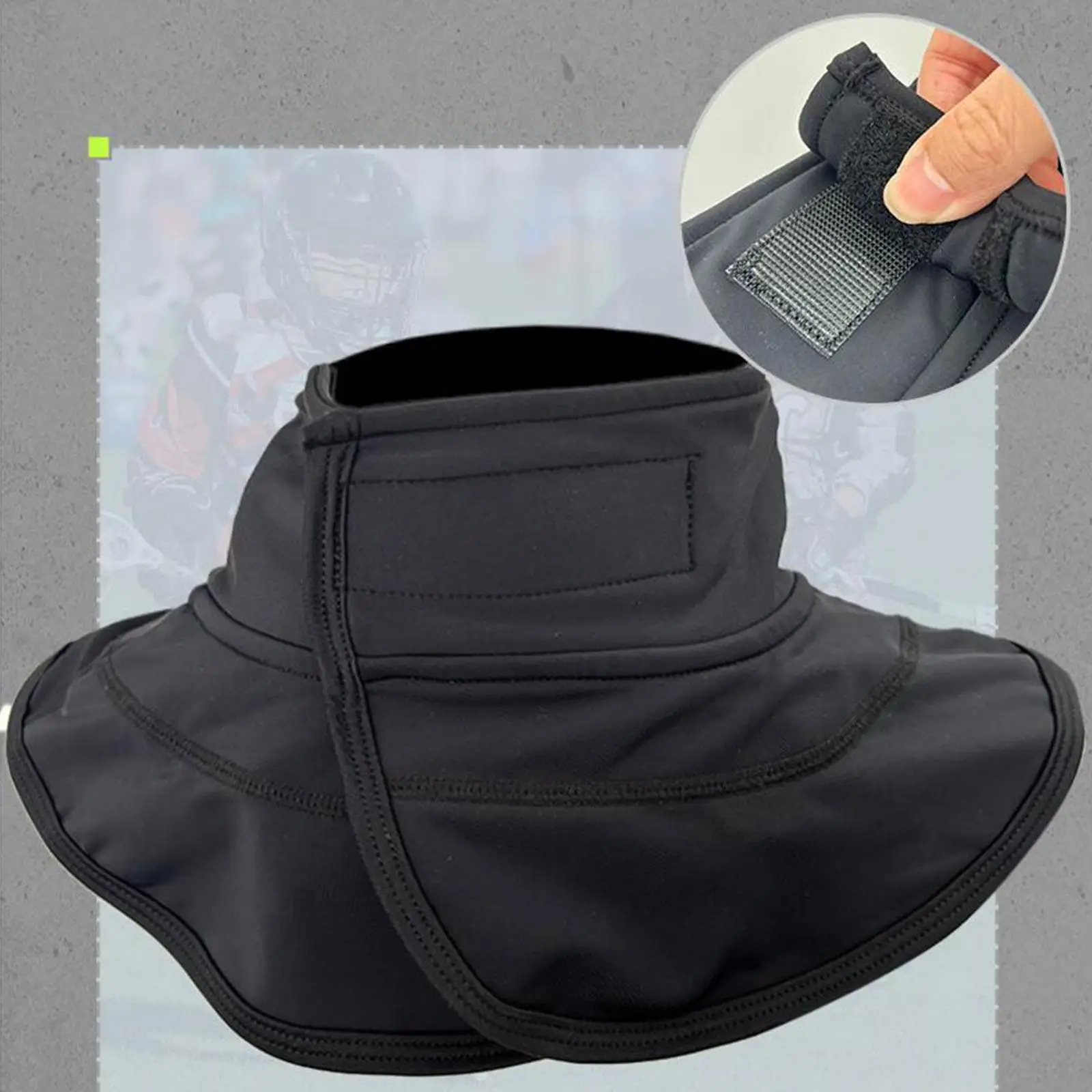 comfortable-spandex-neck-guard-black-hockey-goalie-protection-collar-for-ice-hockey-sports-protective-training-gear