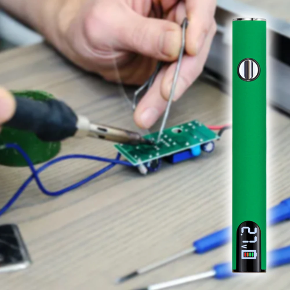 510 موضوع عربة بطارية القلم قابل للتعديل الجهد الرقمي 510 سبيكة لحام كهربائي مع كابل شاحن USB أدوات إصلاح لحام