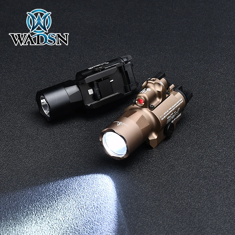 WADSN X400U X400 Ultra Tactical Flashlight with Red/Green Laser indicator Pistol G17 Handgun Gun Weapon Light Hunting Lighting