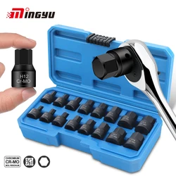 Allen Key Socket Set 3/8 Inch Metirc Size 6 to 19mm 1/4