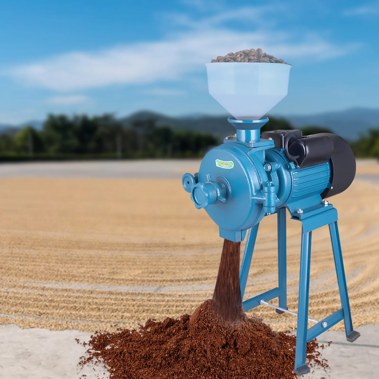 Rettificatrice commerciale per farina per macinazione a secco di mais, riso, grano, sorgo, caffè e altri cereali