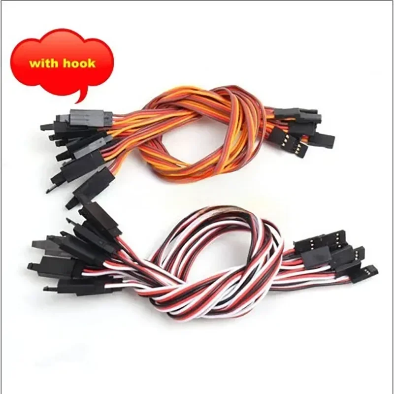 

10 шт./лот Amass 22 # 22AWG 60core Futaba JR плоский Удлинительный кабель/удлинитель с крючком другой длины