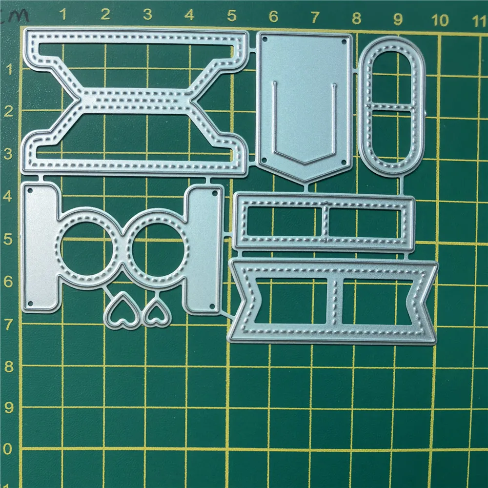 Planner Tabs ramki metalowe wykrojniki forma okrągły otwór etykieta księga gości papierowe rzemiosło forma do noża podkładki chroniące przed