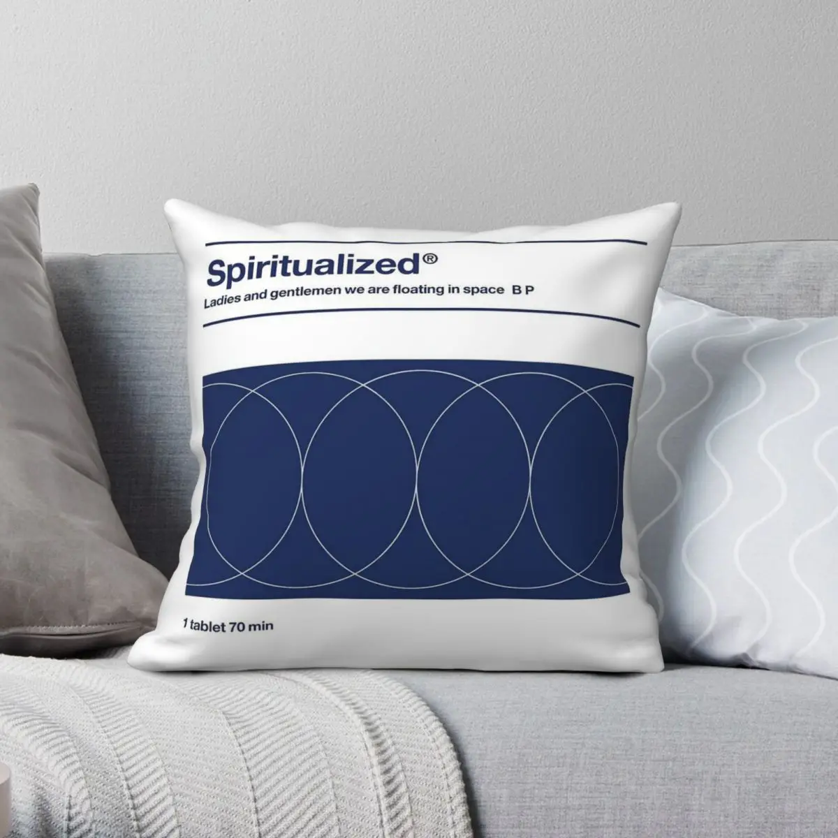 Spiritualize We Are Floating In Space Square Pillowcase Polyester Linen Velvet Pattern Zip Decor Sofa Seater Cushion Cover