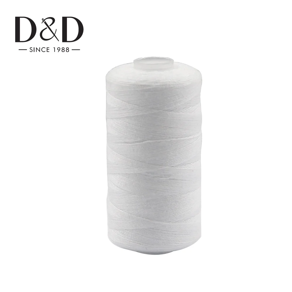 Heim-Nähgarn zum Selbermachen, handgenäht, Schwarz-Weiß-Garn, 500 m, 402 Polyester-Nähgarnmaterial – Detail 3