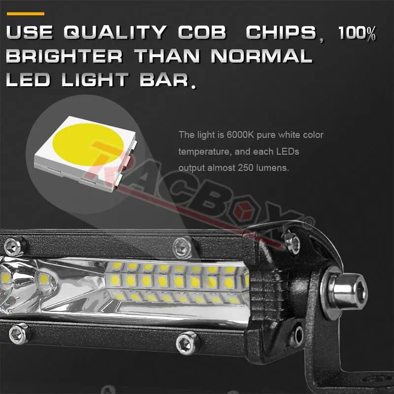 Flood Spot Beam LED Outdoor Work Lamp 12V 24V White Fog Light for Ford F150 Raptor Toyoya Lada Niva 4x4 Offroad Pickup Headlight