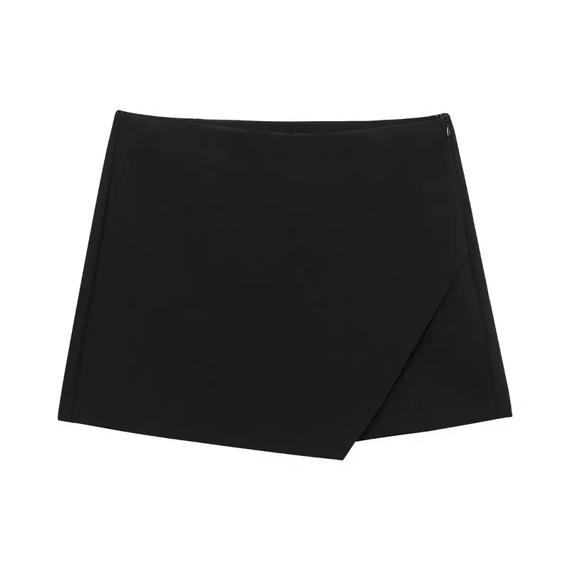 Spring 2025 High Waist Asymmetric Multi-Color Women's Fashionable Versatile Skirt-Pants New Arrival Short Length Other Material