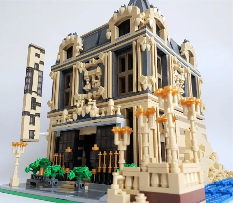 Criativo vista de rua modular o salão modelo arquitetura bloco de construção educação montagem modelo brinquedos presente MOC-10253 big ben