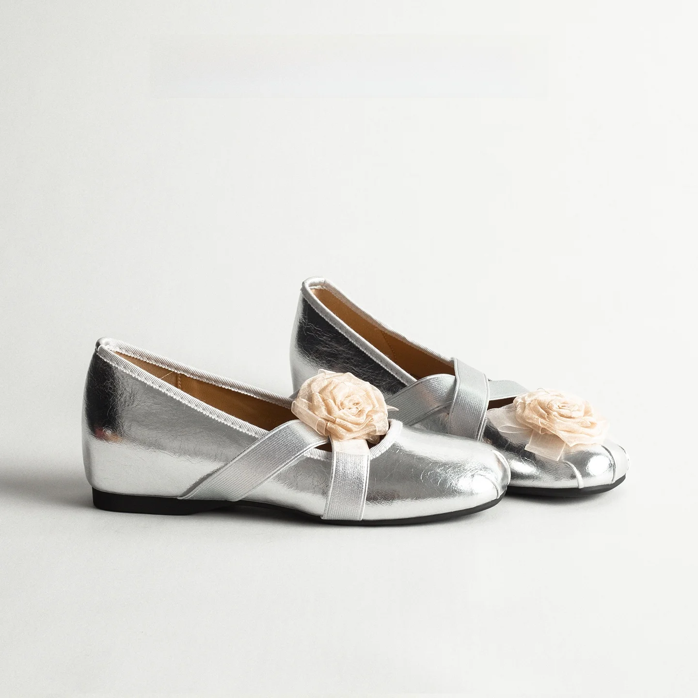 leather-ballet-flat-shoes-women's-casual-mary-janes-spring-season-versatile-comfortable-synthetic-inner-material-rubber-sole