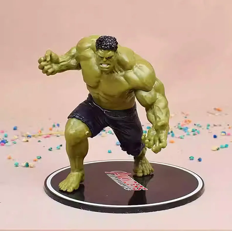 Figura de superhéroe SpiderMan Ironman Capitán América Hulk máquina de guerra modelo de figura de acción juguetes para niños regalo de Navidad