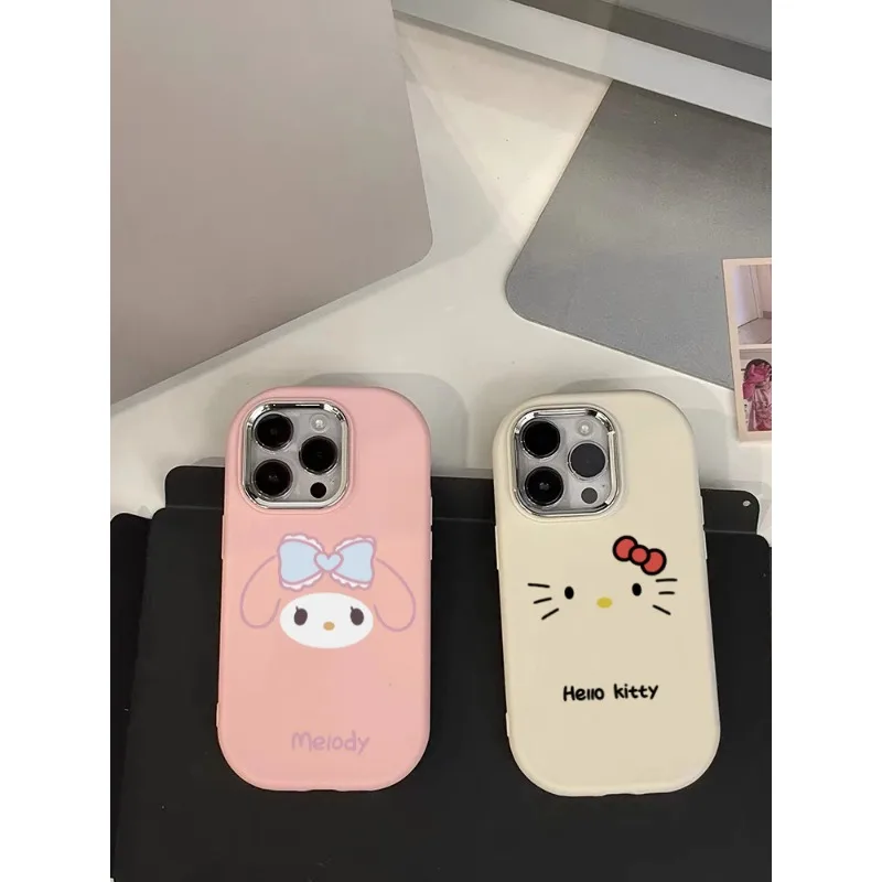 Sanrio Hello Kitty Kuromi Pochacco Transparent Silicone Phone Case For IPhone 15 Pro Max 14 13 12 11 ProMax Drop Protection Case