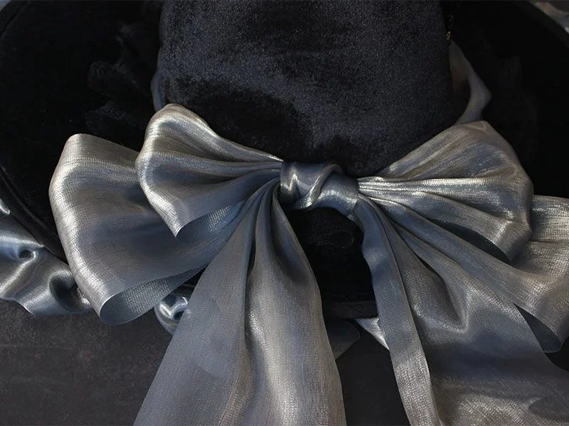 Chapeau de Sorcière Gothique avec Nœud Violet – photo 7