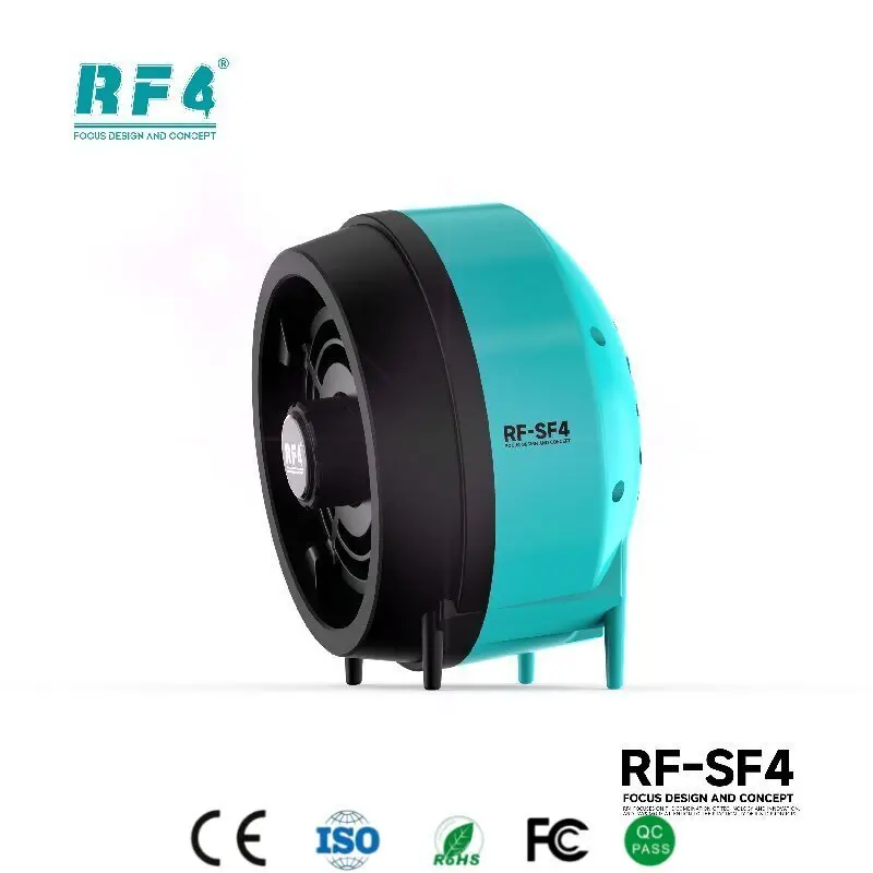 

RF‑SF4 Focus Fan 8° Tilt Airflow USB Rechargeable Compact & Stylish Removes Solder Smoke Enhances Workshop Visibility & Comfort