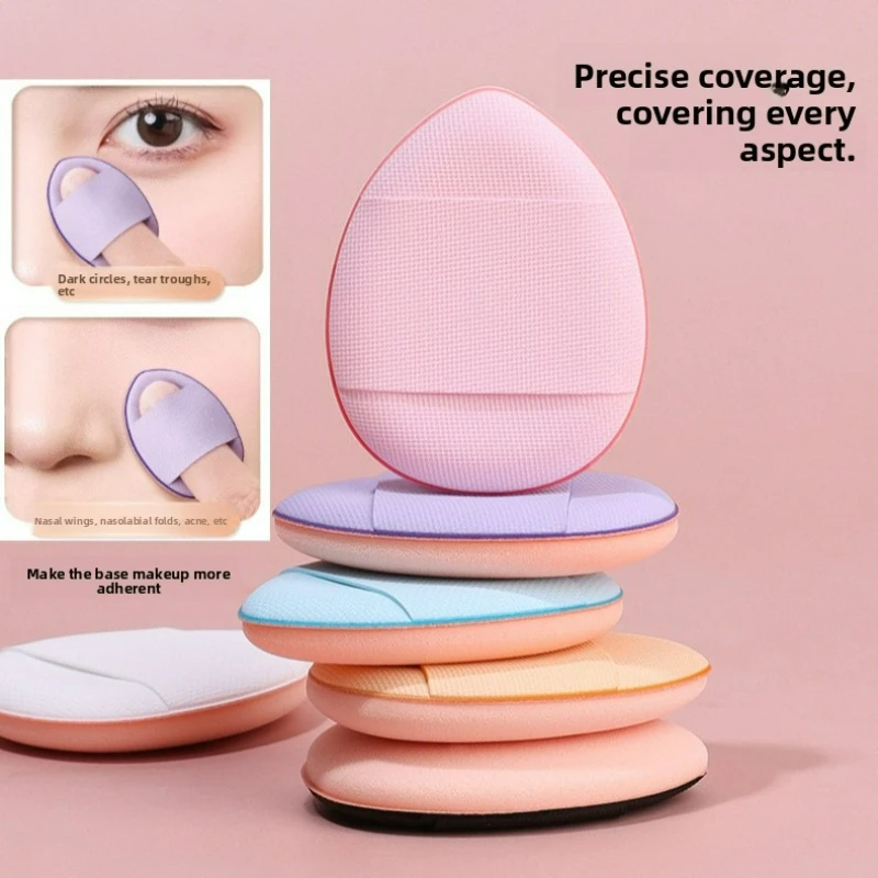 Finger-Puff Trocken-Nass Dual-Use Flüssige Foundation Spachtelbarer Puder Nicht absorbierender Mini-Daumen-Air-Cushion Make-up-Schwamm Fingerspitzen-Puff