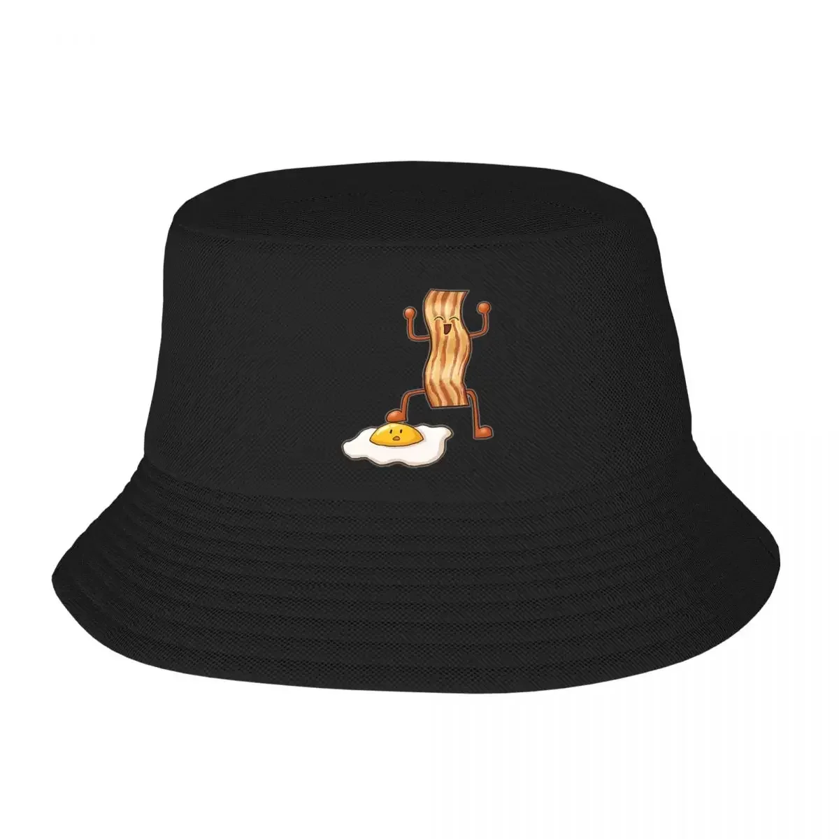 Bacon VS Egg Bucket Hat Panama Hat Children Bob Hats Fashion Fisherman Hats Summer Beach Fishing Unisex Caps