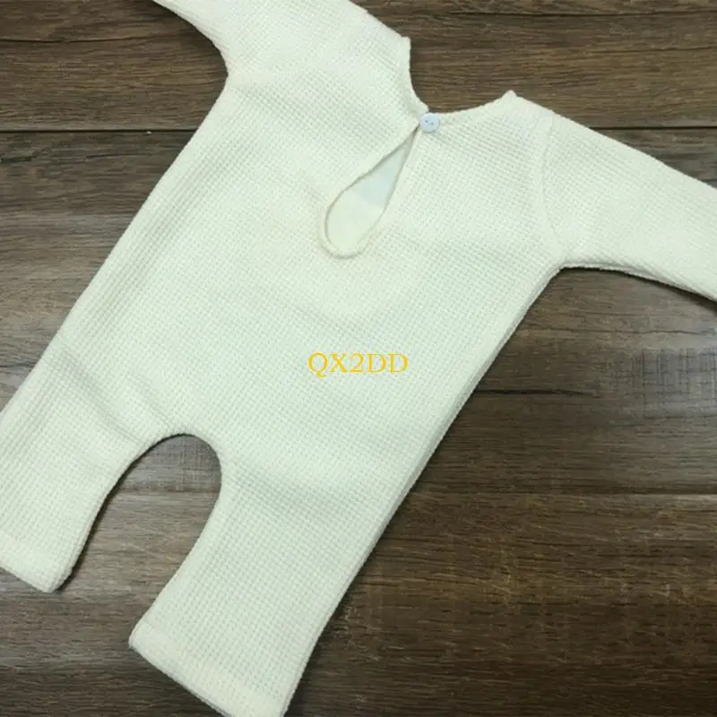 

QX2D Newborn Baby Infant Photography Props Boy Girl Outfits Bear Hat Overalls